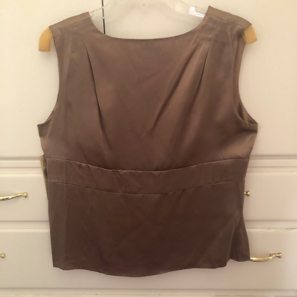 Elegant 100% Silk Bronze Camisole - Picture 2 of 7